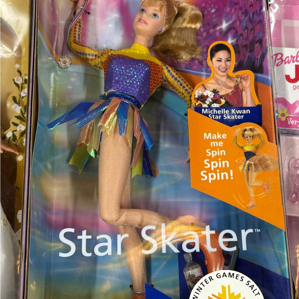 Mattel Barbie Star Skater Doll with Blue and Gold Outfit